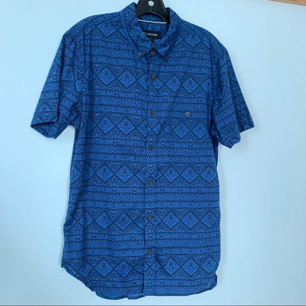 Zanerobe Short Sleeve Button Up Shirt Casual